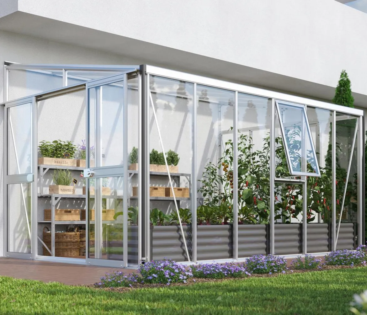 Vitavia Gewächshaus Athene 10200 ESG/HKP, ca. B397/H239/T266 cm