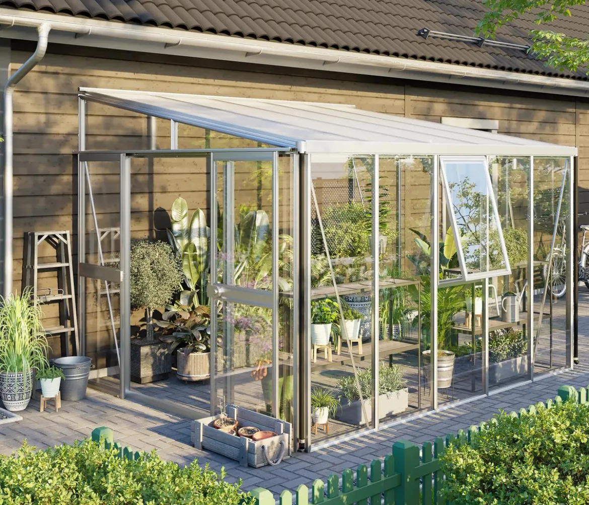 Vitavia Gewächshaus Athene 8600 ESG/HKP, ca. B334/H239/T266 cm