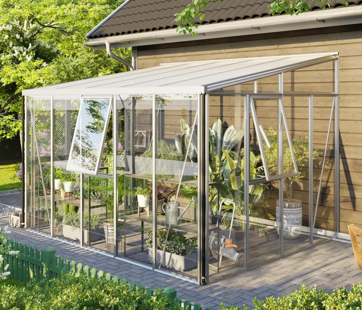 Vitavia Gewächshaus Athene 8600 ESG/HKP, ca. B334/H239/T266 cm
