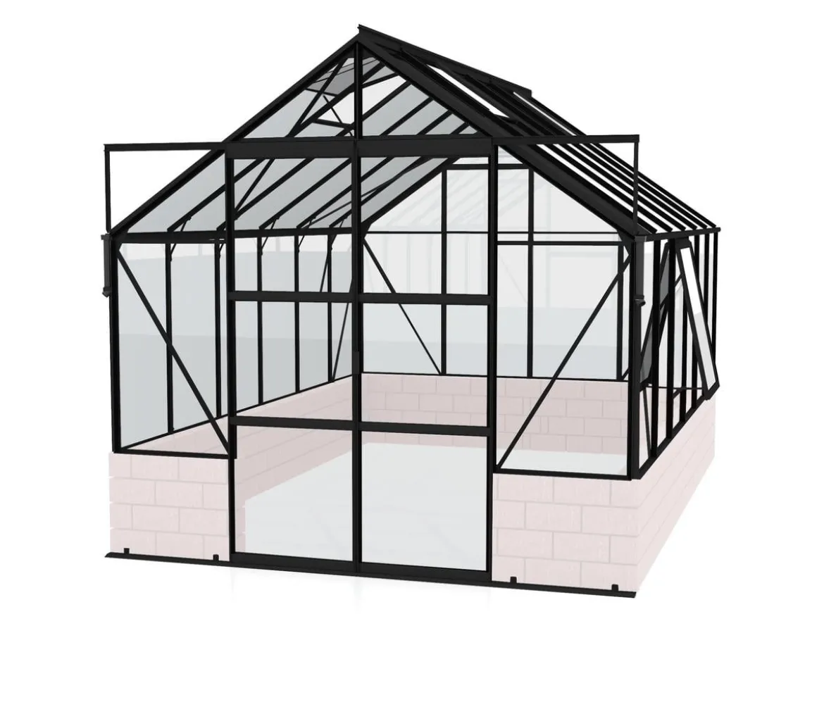 Vitavia Gewächshaus Cassiopeia 9900 ESG, ca. B257/H249/T385 cm