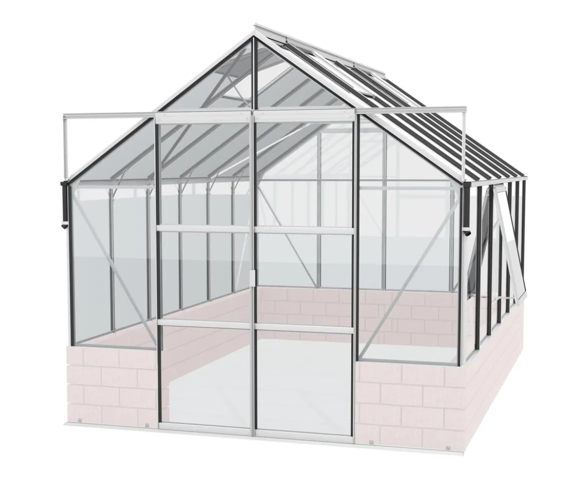 Vitavia Gewächshaus Cassiopeia 9900 ESG, ca. B257/H249/T385 cm