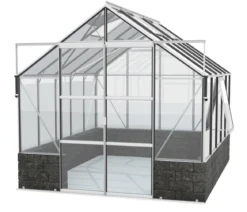 Vitavia Gewächshaus Cassiopeia 8300 ESG, inkl. Sockelmauer Basalt