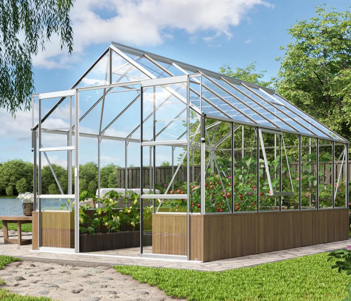 Vitavia Gewächshaus Cassiopeia 11500 ESG, ca. B257/H249/T448 cm