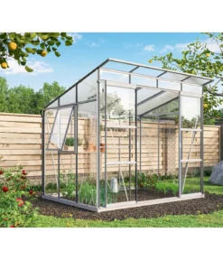 Vitavia Gewächshaus Iduna 5900 ESG/HKP, inkl. Stahlfundamentrahmen, ca. B254/H231/T230 cm