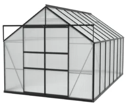 Vitavia Gewächshaus Neptun Plus 11500 HKP, inkl. Stahlfundamentrahmen, ca. B257/H238/T445 cm