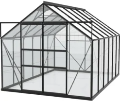 Vitavia Gewächshaus Neptun Plus 9900 ESG, inkl. Stahlfundamentrahmen, ca. B257/H238/T383