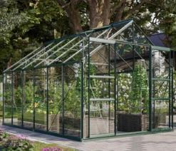 Vitavia Gewächshaus Neptun Plus 9900 ESG, inkl. Stahlfundamentrahmen, ca. B257/H238/T383