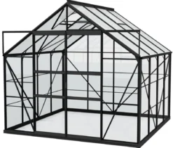 Vitavia Gewächshaus Neptun Plus 6700 ESG/HKP, inkl. Stahlfundamentrahmen, ca. B257/H238/T258 cm