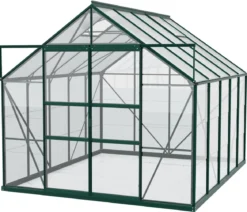 Vitavia Gewächshaus Neptun Plus 8300 ESG/HKP, inkl. Stahlfundamentrahmen, ca. B257/H238/T321 cm