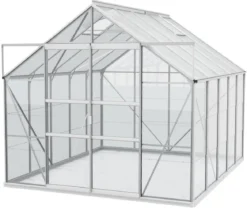 Vitavia Gewächshaus Neptun Plus 8300 ESG/HKP, inkl. Stahlfundamentrahmen, ca. B257/H238/T321 cm