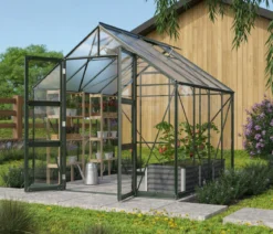 Vitavia Gewächshaus Orbit 6700, ESG/HKP, inkl. Stahlfundamentrahmen