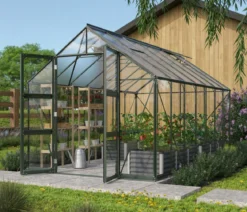 Vitavia Gewächshaus Orbit 11500, ESG/HKP, inkl. Stahlfundamentrahmen