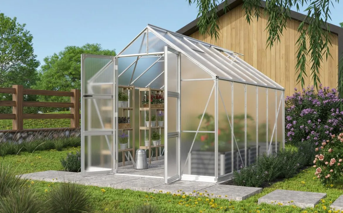 Vitavia Gewächshaus Orbit 9900, HKP, inkl. Stahlfundamentrahmen