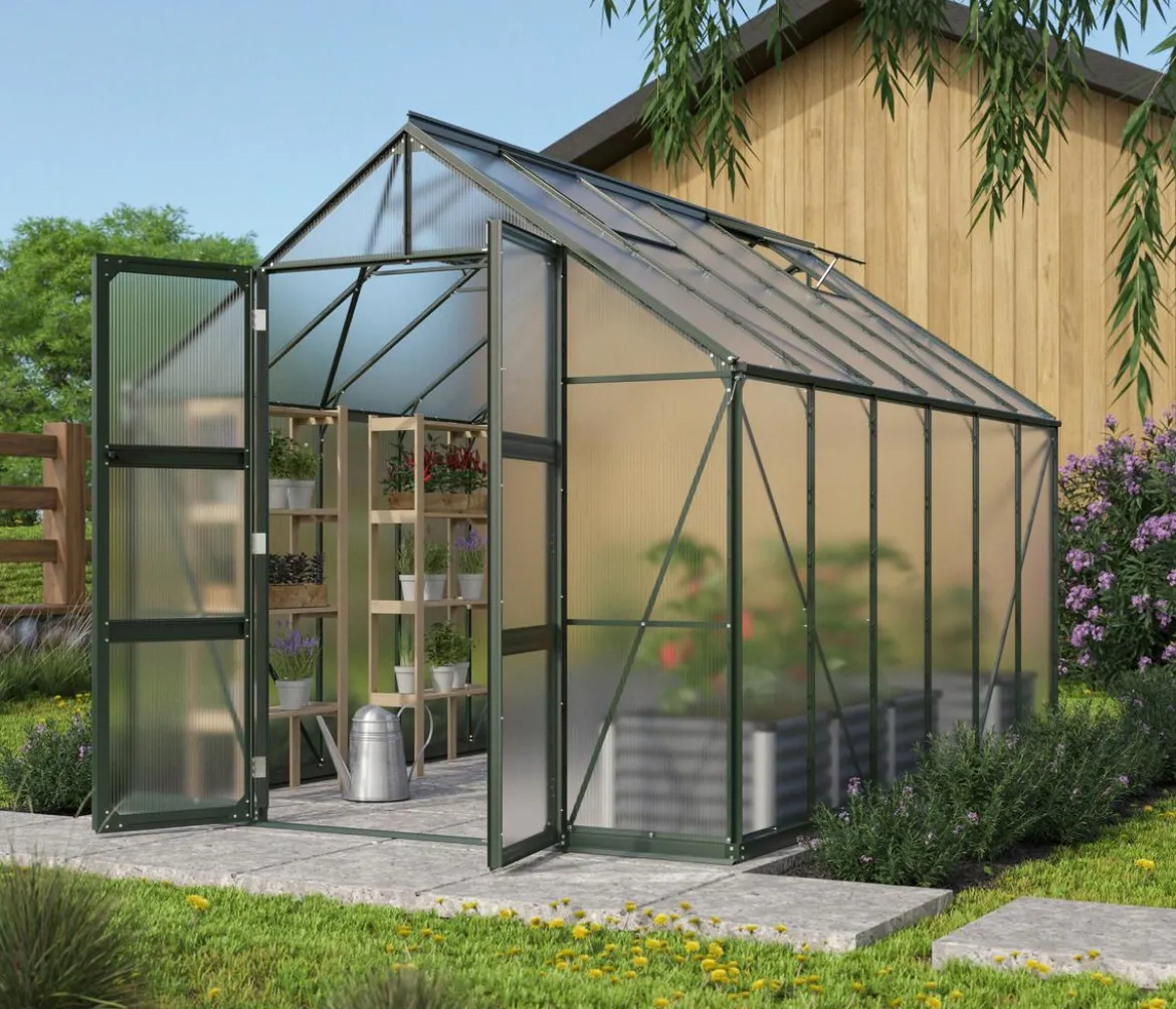 Vitavia Gewächshaus Orbit 9900, HKP, inkl. Stahlfundamentrahmen