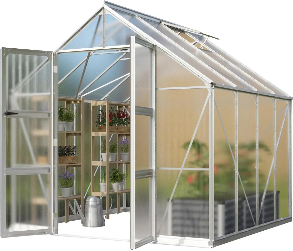 Vitavia Gewächshaus Orbit 6700, HKP, inkl. Stahlfundamentrahmen