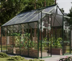 Vitavia Gewächshaus Phönix 8300 ESG/HKP, inkl. Stahlfundamentrahmen, ca. B257/H254/T324 cm