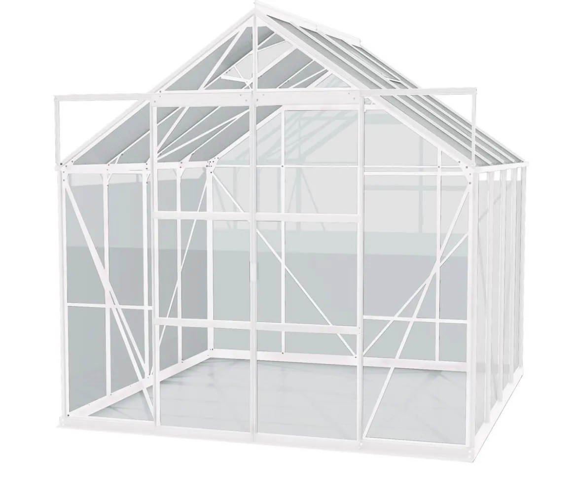 Vitavia Gewächshaus Phönix 6700 ESG/HKP, inkl. Stahlfundamentrahmen, ca. B257/H254/T261 cm
