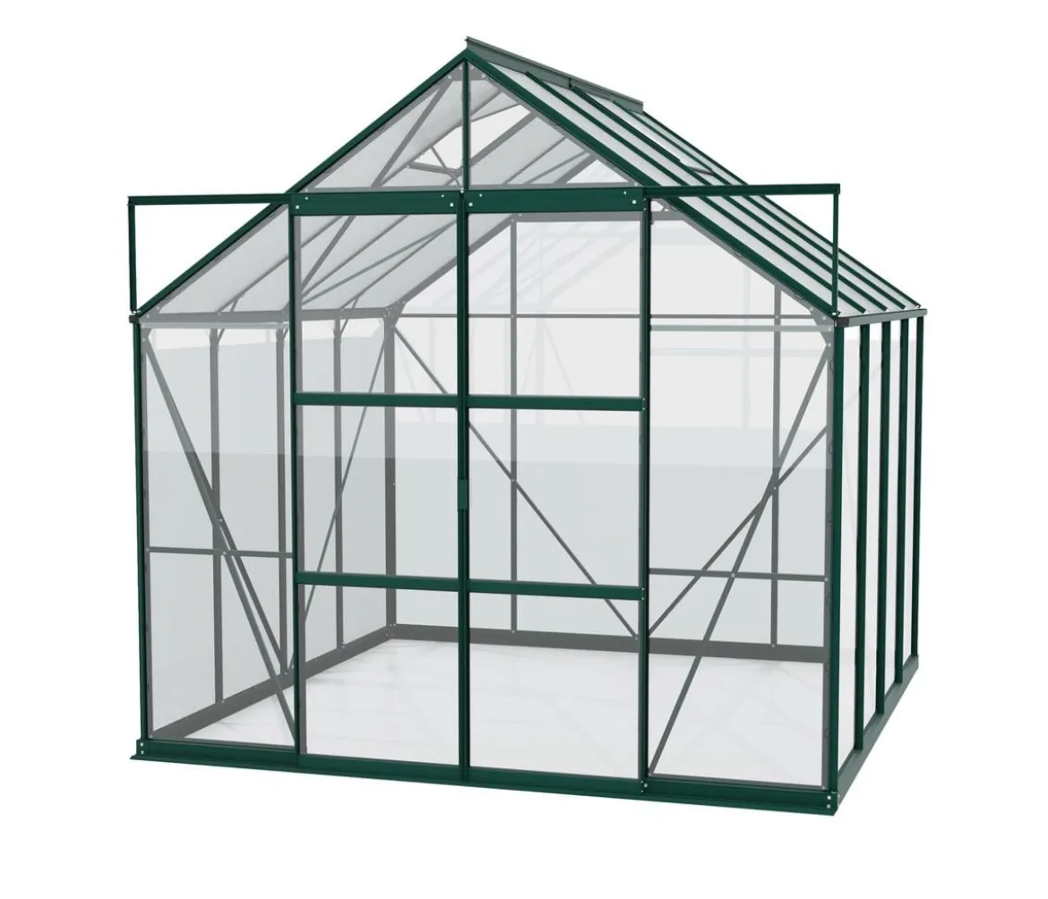 Vitavia Gewächshaus Phönix 6700 ESG/HKP, inkl. Stahlfundamentrahmen, ca. B257/H254/T261 cm