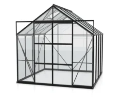 Vitavia Gewächshaus Phönix 6700 ESG/HKP, inkl. Stahlfundamentrahmen, ca. B257/H254/T261 cm