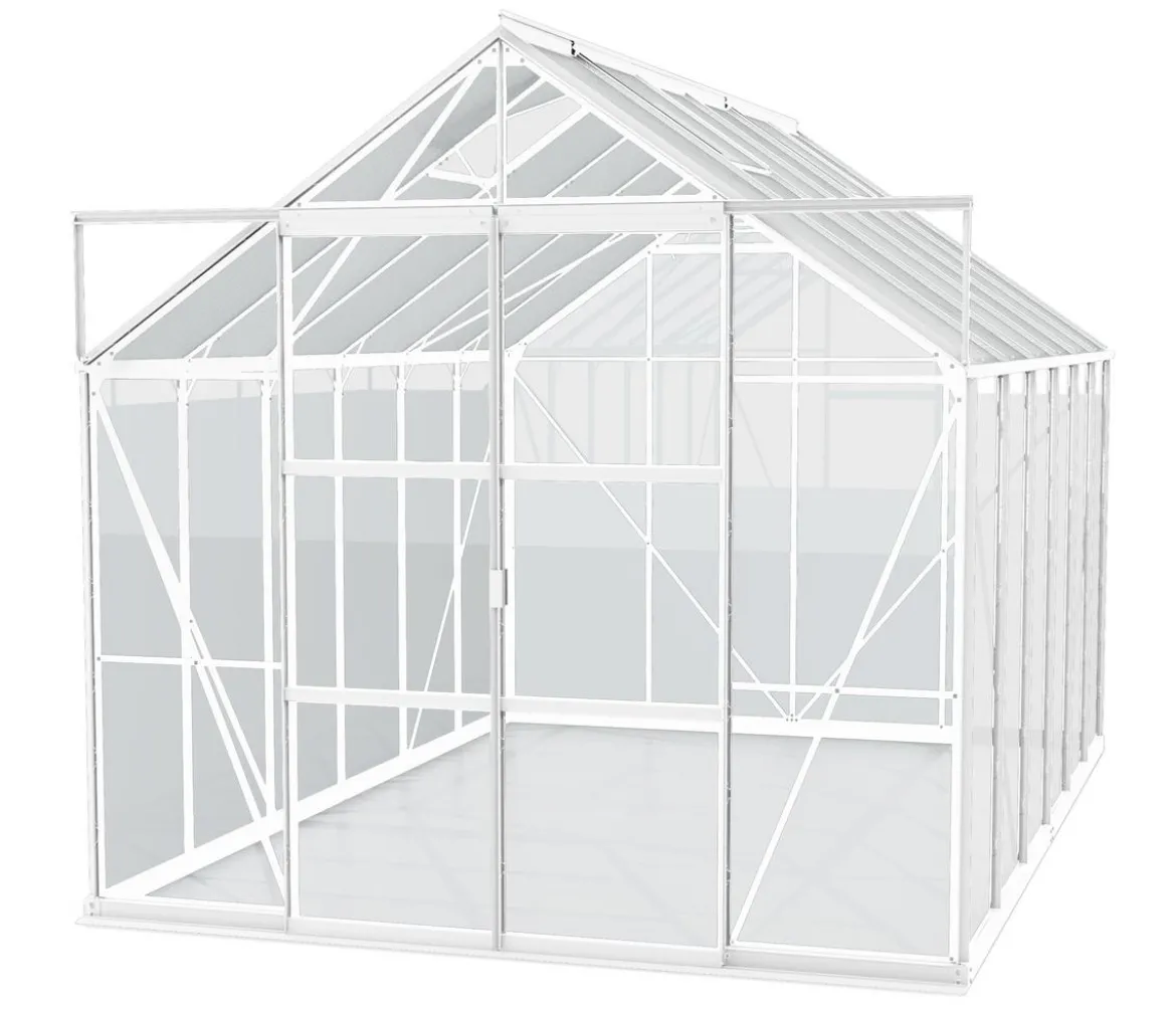 Vitavia Gewächshaus Phönix 9900 ESG/HKP, inkl. Stahlfundamentrahmen, ca. B257/H254/T386 cm