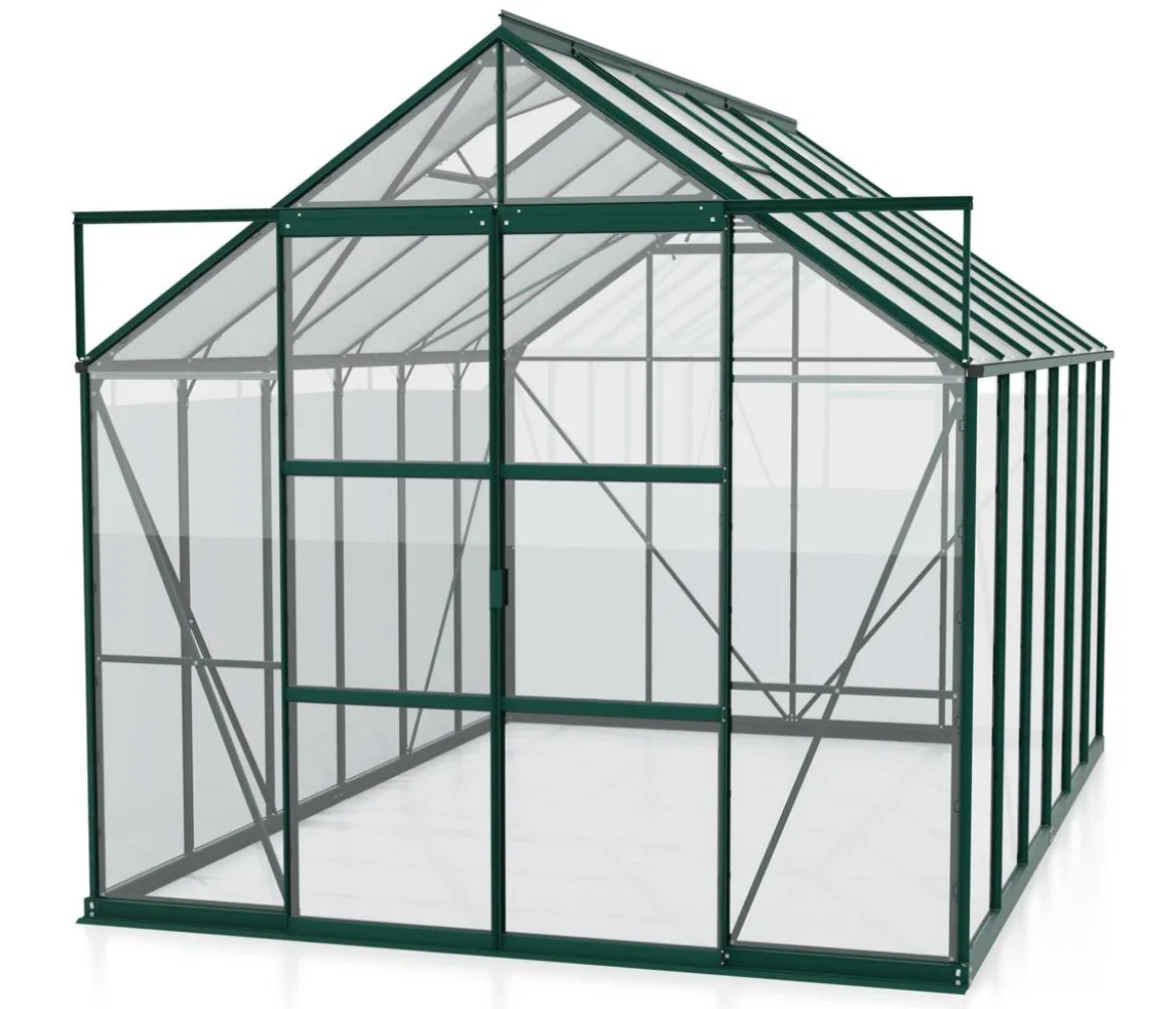 Vitavia Gewächshaus Phönix 9900 ESG/HKP, inkl. Stahlfundamentrahmen, ca. B257/H254/T386 cm
