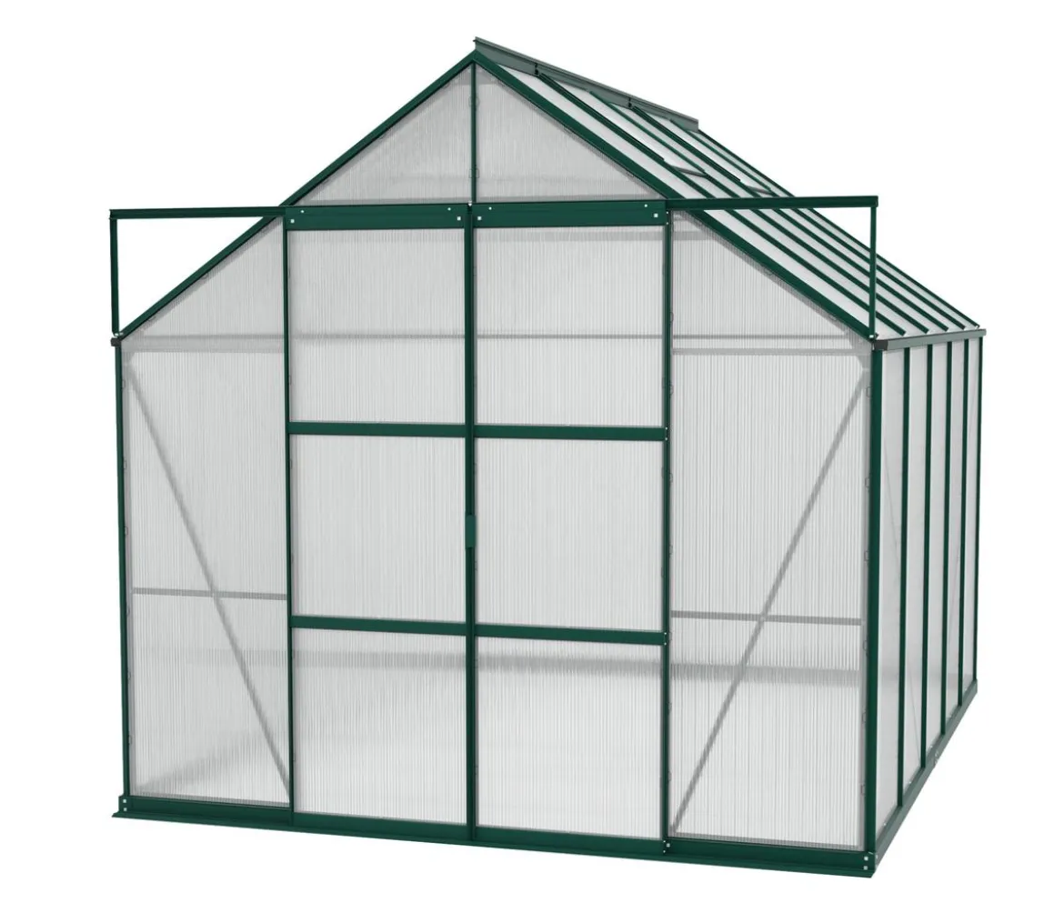 Vitavia Gewächshaus Phönix 8300 HKP, inkl. Stahlfundamentrahmen, ca. B257/H254/T324 cm