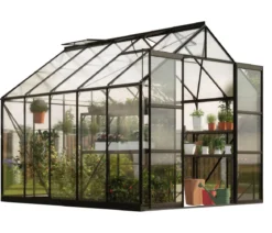 Vitavia Gewächshaus Phönix 6700 HKP, inkl. Stahlfundamentrahmen, ca. B257/H254/T261 cm