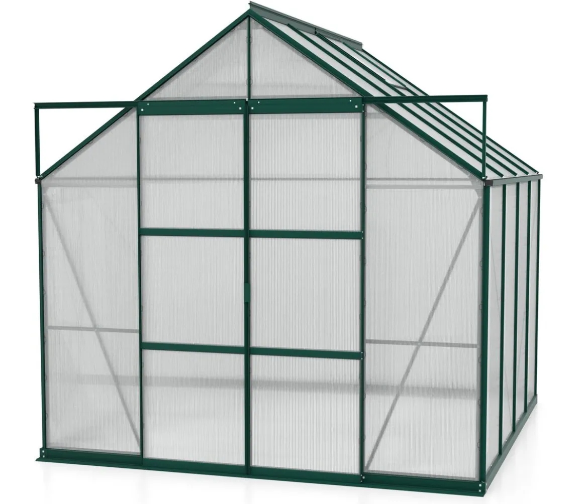 Vitavia Gewächshaus Phönix 6700 HKP, inkl. Stahlfundamentrahmen, ca. B257/H254/T261 cm