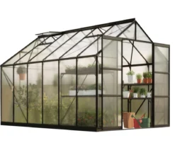 Vitavia Gewächshaus Phönix 9900 HKP, inkl. Stahlfundamentrahmen, ca. B257/H254/T386 cm