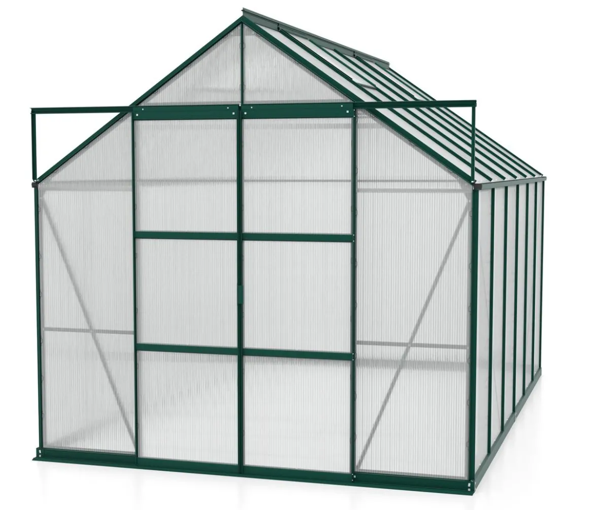 Vitavia Gewächshaus Phönix 9900 HKP, inkl. Stahlfundamentrahmen, ca. B257/H254/T386 cm