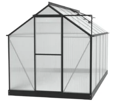 Vitavia Gewächshaus Pluto 7500 HKP, inkl. Stahlfundamentrahmen, ca. B198/H208/T377 cm