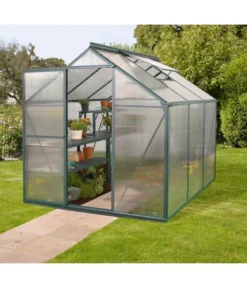 Vitavia Gewächshaus Pluto 4600 HKP, inkl. Stahlfundamentrahmen, ca. B198/H208/T229 cm