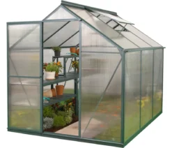 Vitavia Gewächshaus Pluto 4600 HKP, inkl. Stahlfundamentrahmen, ca. B198/H208/T229 cm
