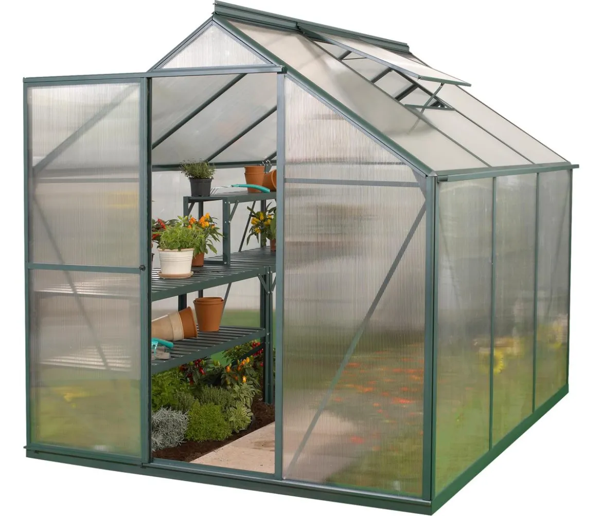 Vitavia Gewächshaus Pluto 4600 HKP, inkl. Stahlfundamentrahmen, ca. B198/H208/T229 cm
