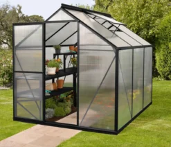 Vitavia Gewächshaus Pluto 4600 HKP, inkl. Stahlfundamentrahmen, ca. B198/H208/T229 cm