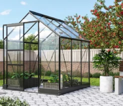 Vitavia Gewächshaus Pontos 3800, ESG, inkl. Stahlfundamentrahmen