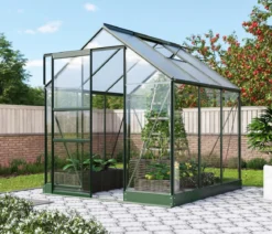 Vitavia Gewächshaus Pontos 3800, ESG/HKP 6 mm, inkl. Stahlfundamentrahmen