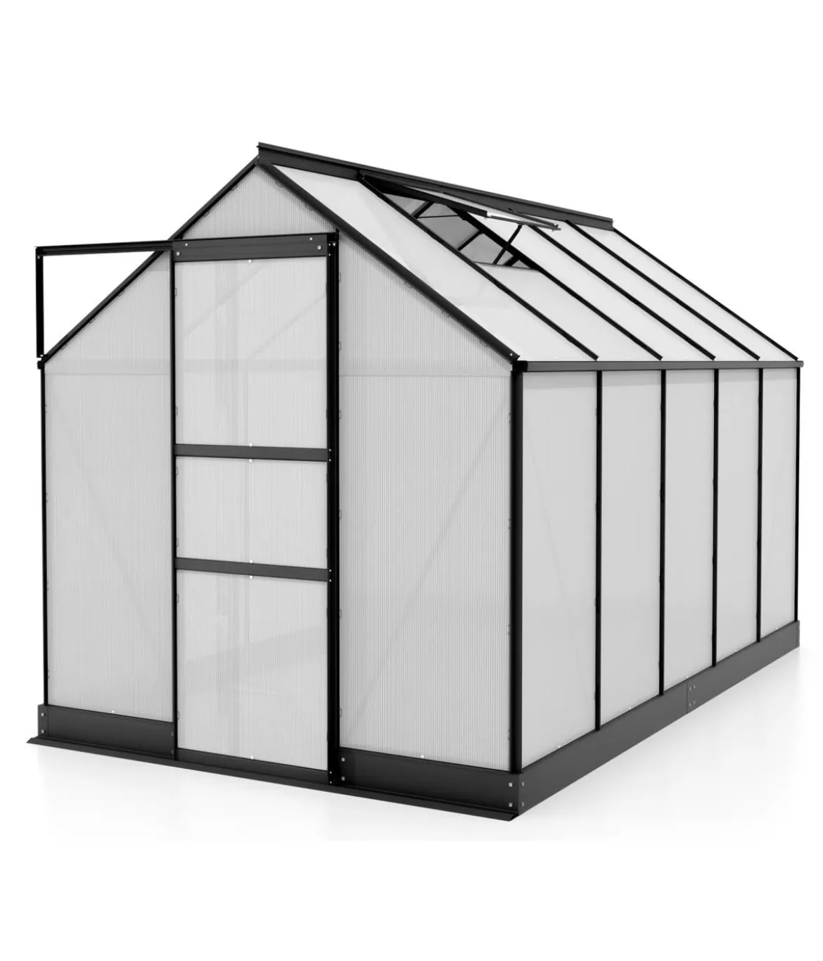 Vitavia Gewächshaus Pontos 6200, HKP 6 mm, inkl. Stahlfundamentrahmen