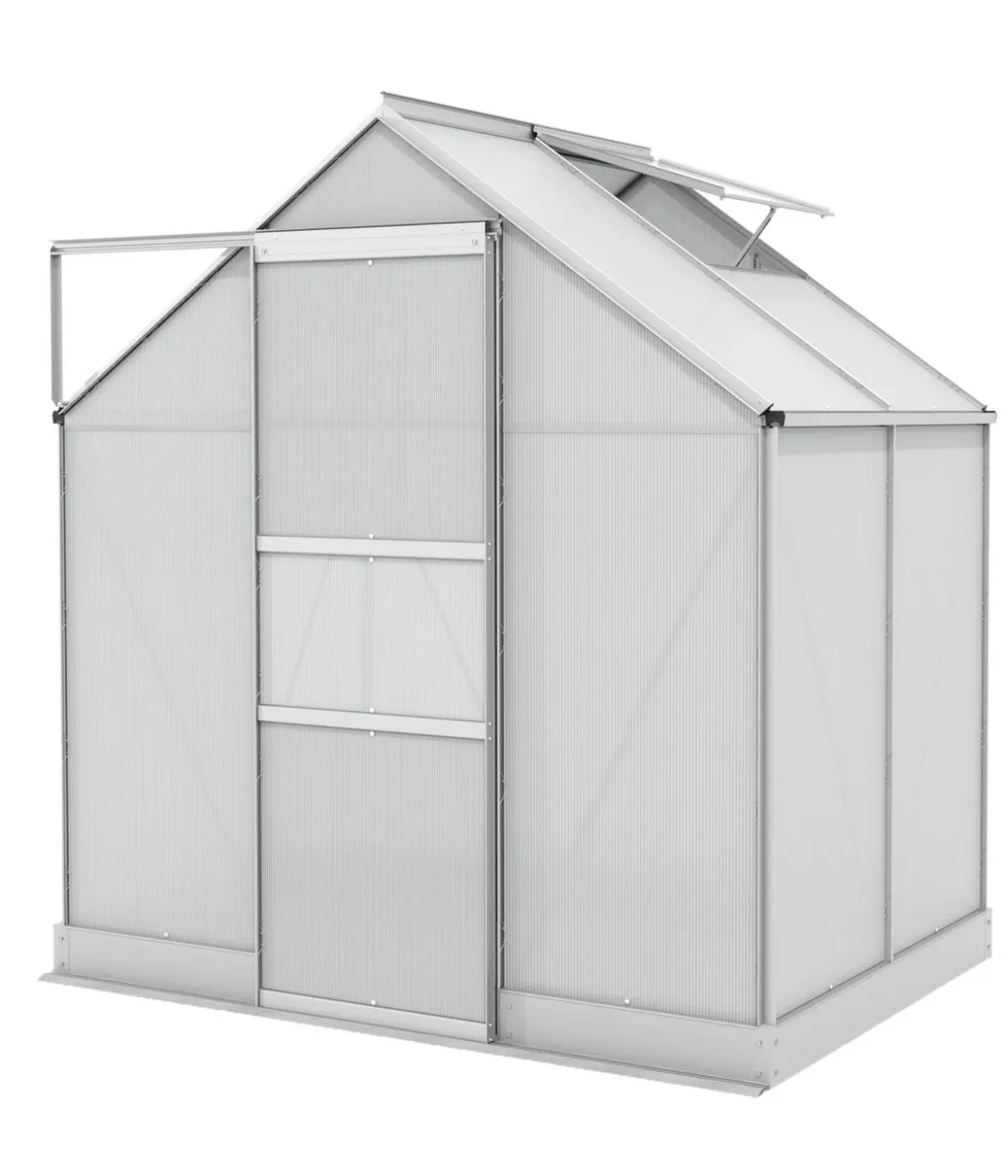 Vitavia Gewächshaus Pontos 2500 HKP, inkl. Stahlfundamentrahmen, ca. B195/H207/T137 cm