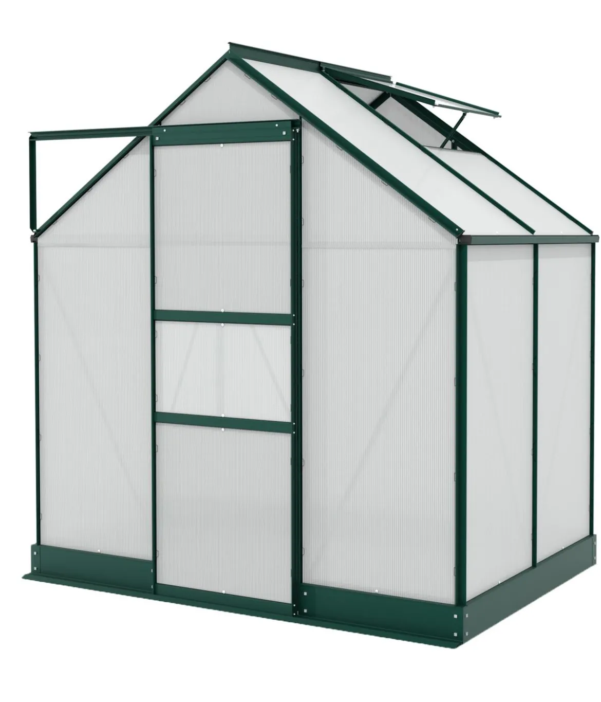 Vitavia Gewächshaus Pontos 2500 HKP, inkl. Stahlfundamentrahmen, ca. B195/H207/T137 cm