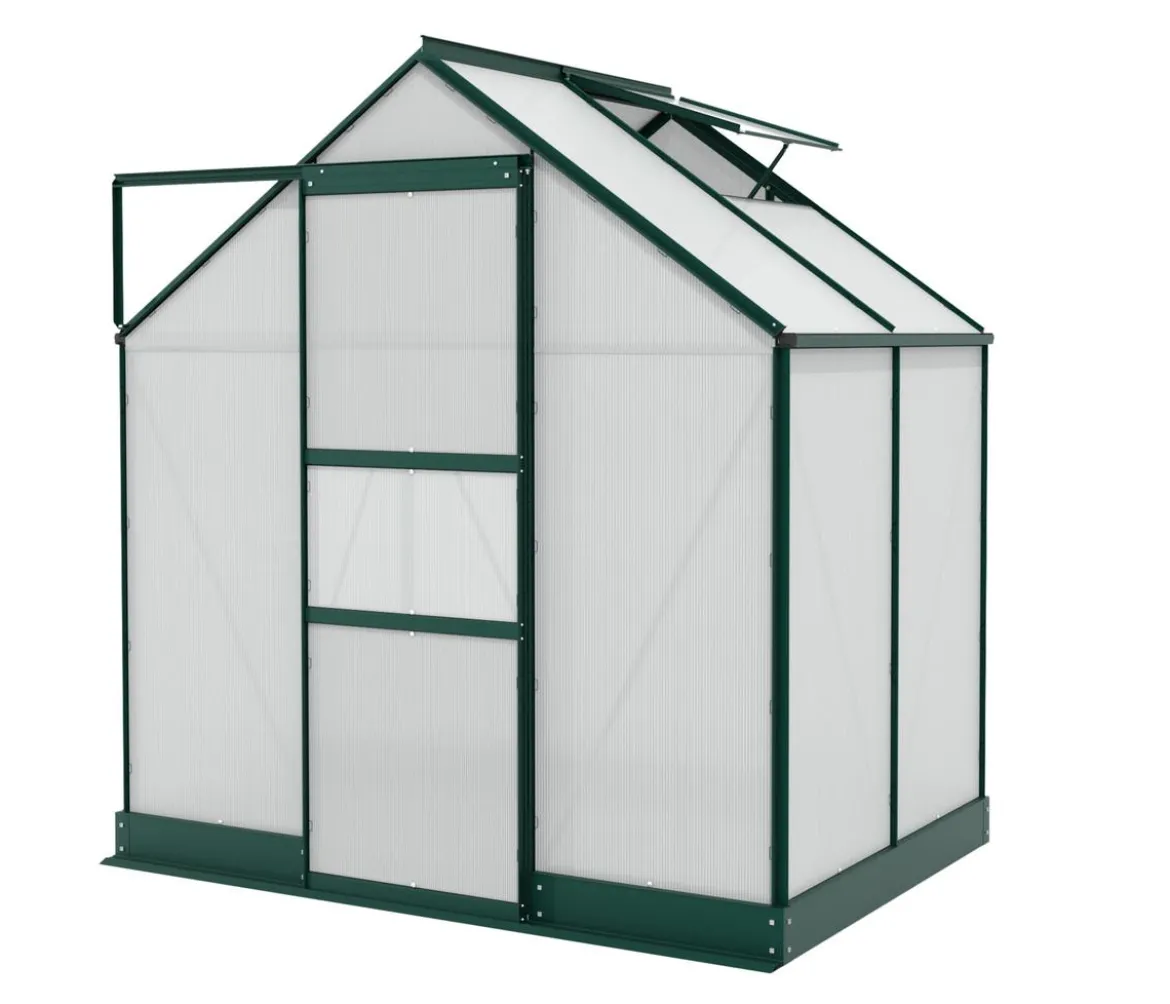 Vitavia Gewächshaus Pontos 2500 HKP, inkl. Stahlfundamentrahmen, ca. B195/H207/T137 cm