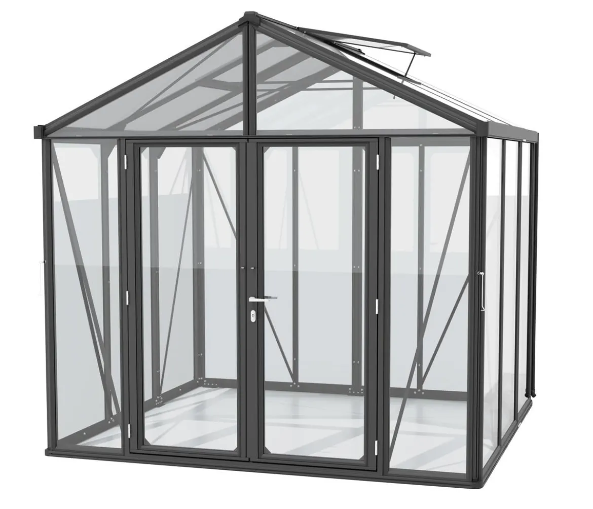 Vitavia Gewächshaus Poseidon 6200 ESG/HKP, ca. B258/H250/T242 cm