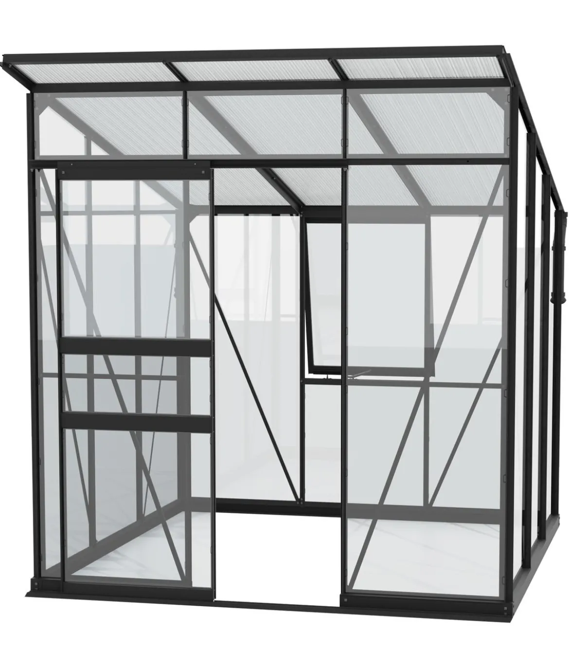 Vitavia Gewächshaus Prisma 4450 ESG/HKP, inkl. Stahlfundamentrahmen