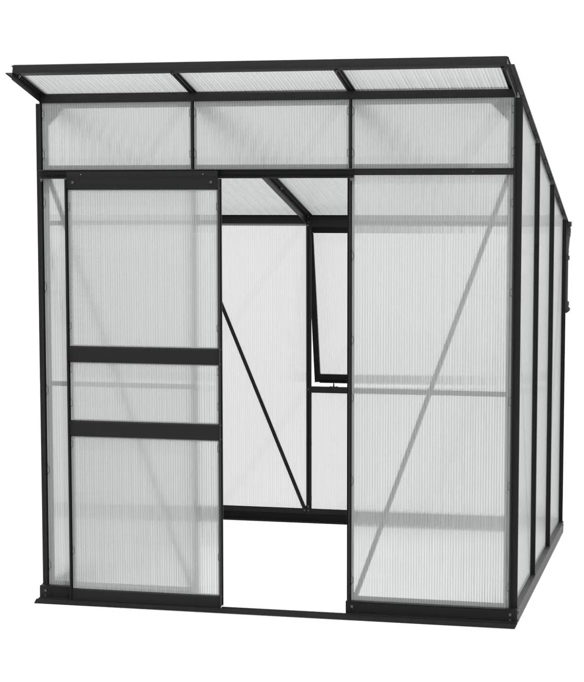 Vitavia Gewächshaus Prisma 4450 HKP, inkl. Stahlfundamentrahmen