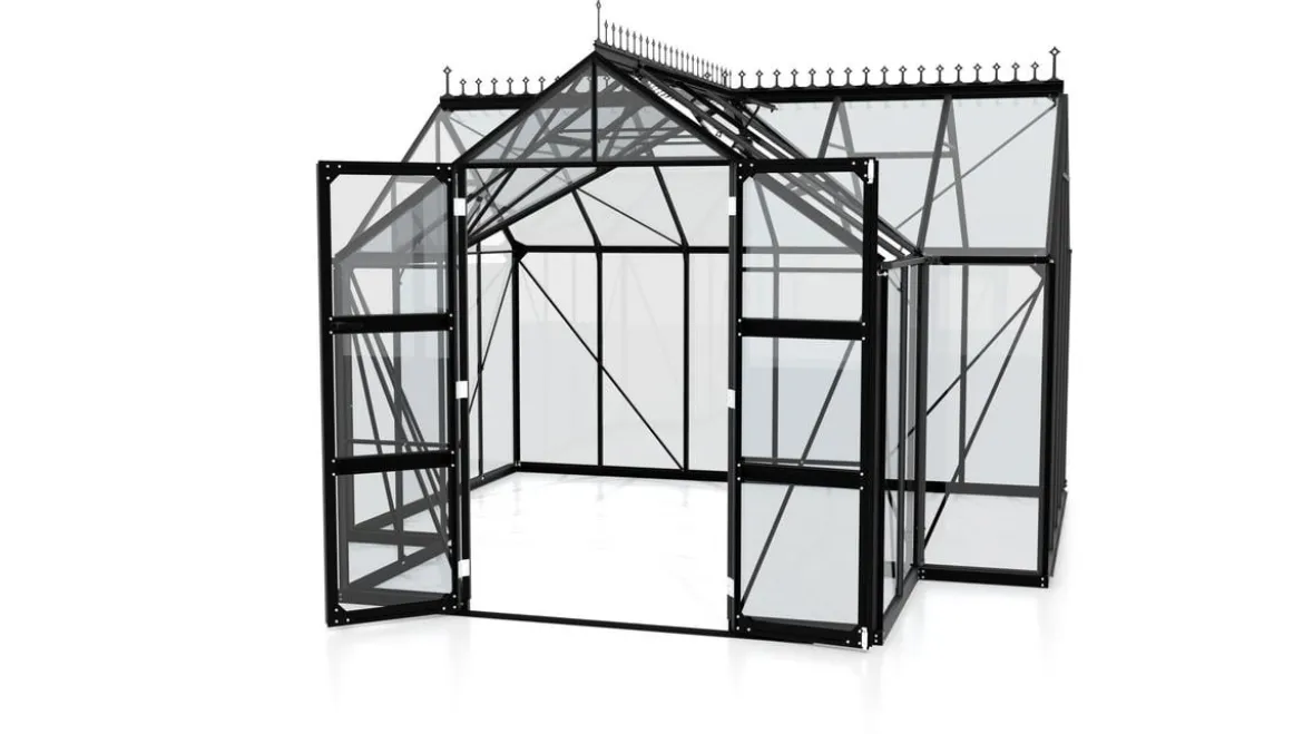 Vitavia Gewächshaus Stellar, ESG, inkl. Stahlfundamentrahmen