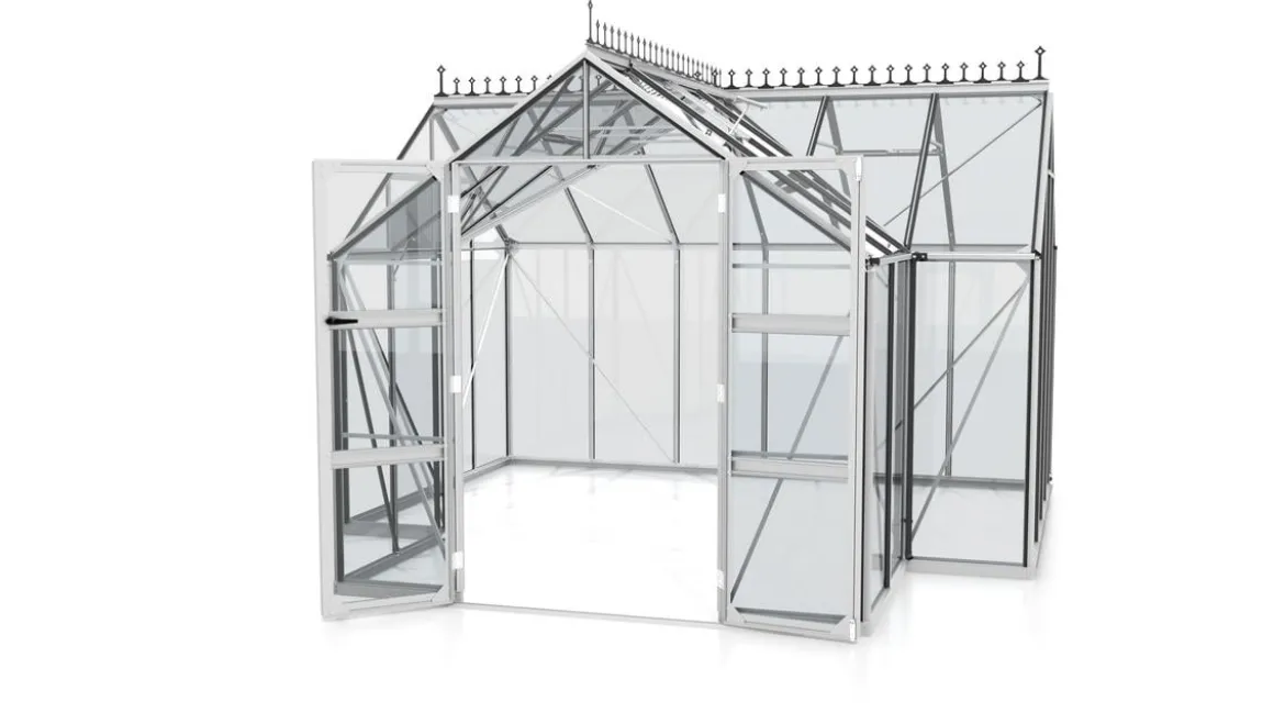 Vitavia Gewächshaus Stellar, ESG, inkl. Stahlfundamentrahmen
