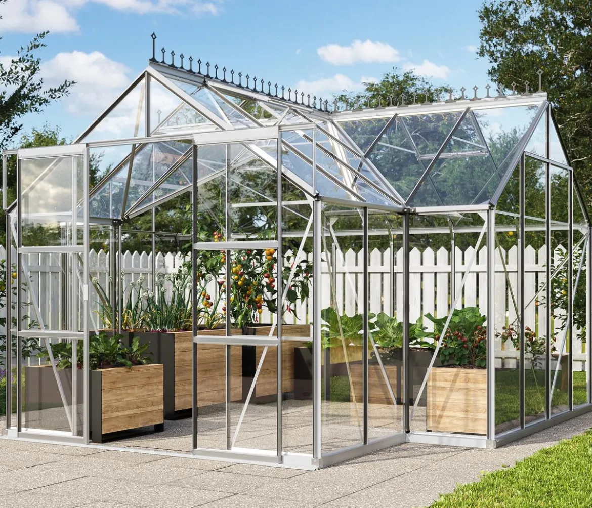 Vitavia Orangerie Minerva ESG, inkl. Stahlfundamentrahmen, ca. B383/H254/T383 cm