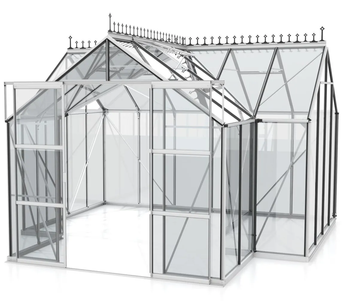 Vitavia Orangerie Minerva ESG, inkl. Stahlfundamentrahmen, ca. B383/H254/T383 cm