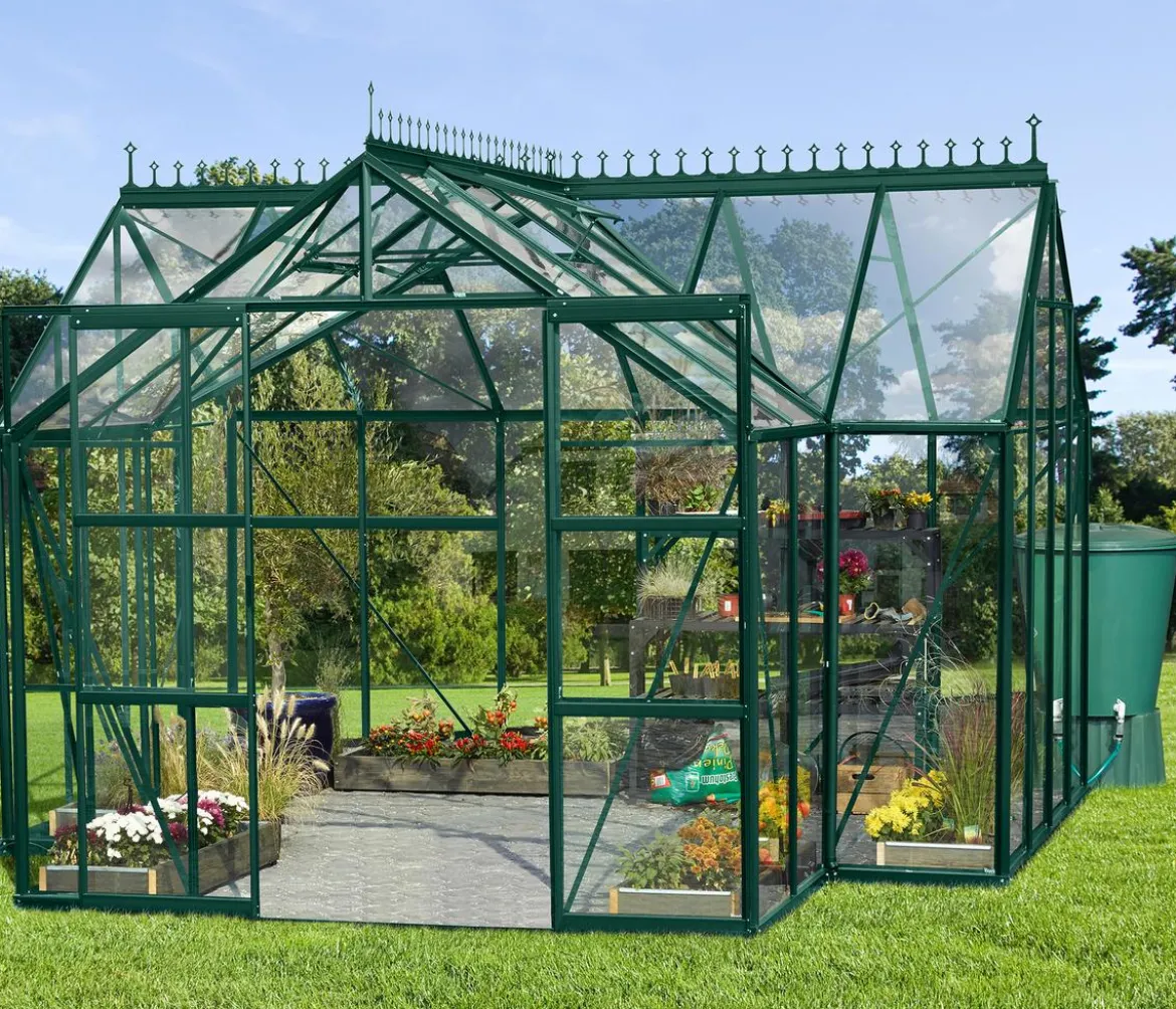 Vitavia Orangerie Minerva ESG, inkl. Stahlfundamentrahmen, ca. B383/H254/T383 cm