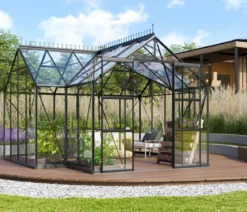 Vitavia Orangerie Minerva ESG, inkl. Stahlfundamentrahmen, ca. B383/H254/T383 cm